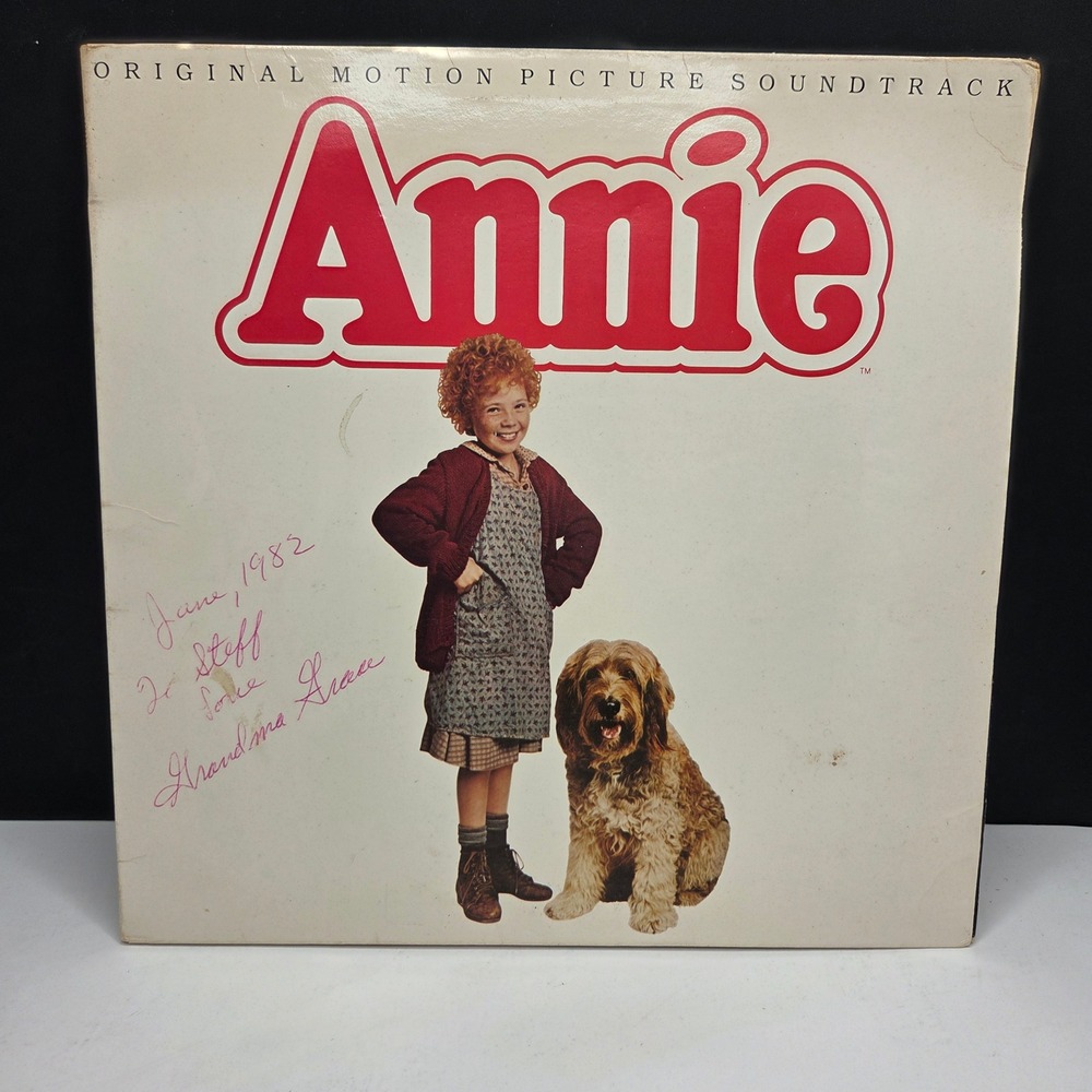 Annie Original Motion Picture Soundtrack Vinyl LP 1982 Columbia JS 38000 Record